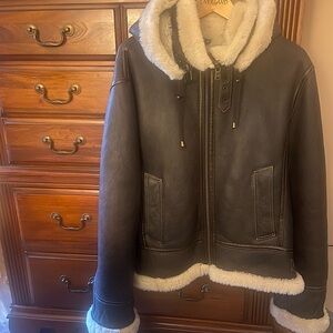 OVERLAND- Women’s sheepskin B-3 bomber jacket